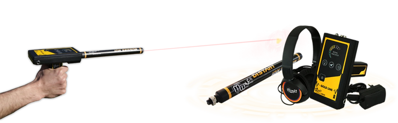 MWF Gold Line Advanced Ionic Gold Detector with laser tracking features and digital display for precise gold detection.