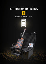 MWF Gold Radar metal detector used to find hidden underground treasures and buried metal objects outdoors.