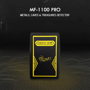 MWF MF-1100 PRO smart gold and treasure detector with digital display and ergonomic handle for metal detection.