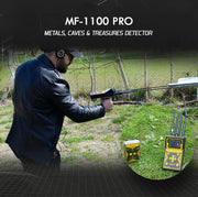 MWF MF-1100 PRO smart gold and treasure detector, handheld metal detecting device with advanced features for finding valuables.