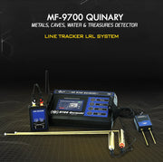 MWF MF 9700 Quinary skincare product bottle with black and silver packaging, displayed upright.