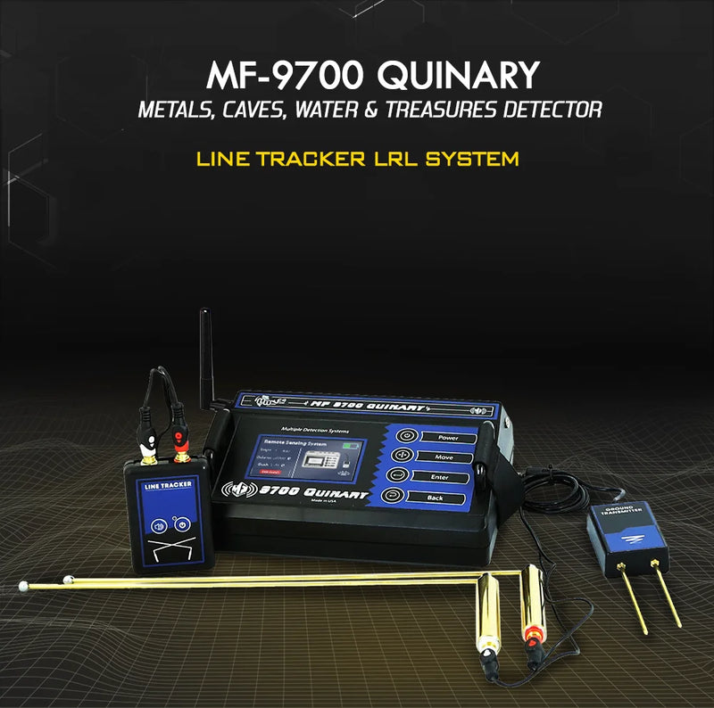 MWF MF 9700 Quinary skincare product bottle with black and silver packaging, displayed upright.