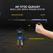 MWF MF 9700 Quinary water filter cartridge with white housing and visible filtration components.