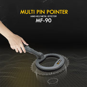 MWF MF90 multi-coil metal detector for gold and treasure hunting, featuring advanced detection technology and ergonomic design.