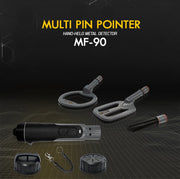 MWF MF90 multi-coil metal detector for gold and treasure hunting, featuring advanced detection technology and ergonomic design.