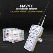 MWF Navy Advanced Groundwater and Acoustic Locator device with digital display and control buttons on a white background.