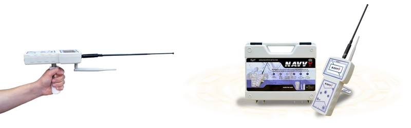 MWF Navy Advanced Groundwater and Acoustic Locator device with digital display and control buttons.
