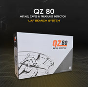 MWF QZ80 Advanced Gold & Metal Detector with display screen and search coil for treasure hunting and metal detection.