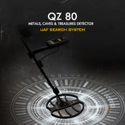 MWF QZ80 Advanced Gold and Metal Detector, treasure finder with display and search coil for detecting underground metals.