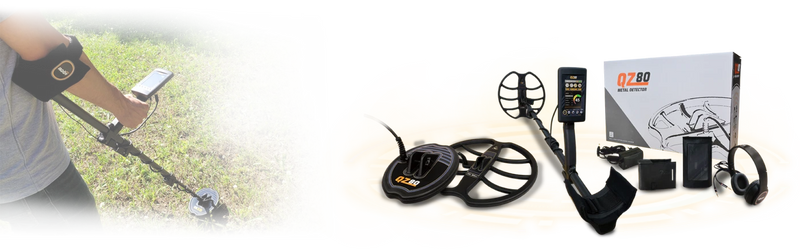 MWF QZ80 Gold and Metal Detector, advanced treasure finder with digital display and ergonomic design for mineral detection.