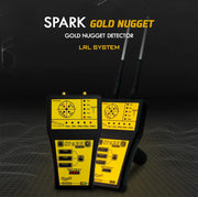 MWF Spark Gold Nugget Detector Long Range Locator System with digital interface and ergonomic design for gold prospecting.