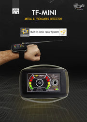 MWF TF MINI Precious Metal Detector Watch with nano tech innovation, featuring a sleek digital display and durable design.