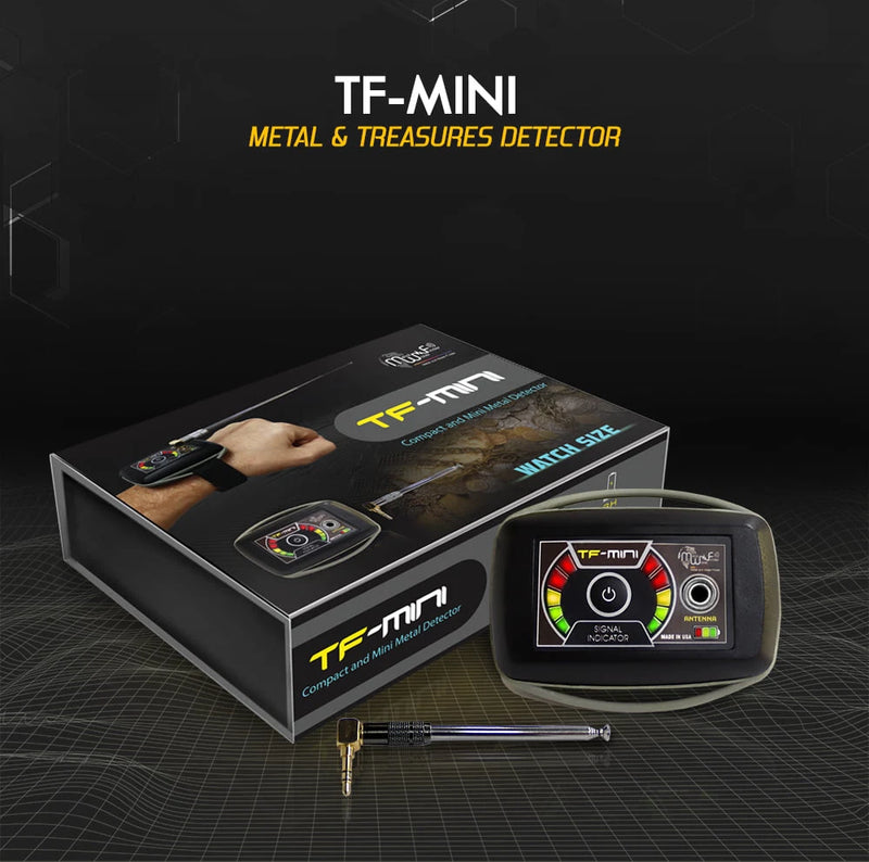MWF TF MINI Precious Metal Detector Watch with nano tech innovation, featuring a sleek design and advanced detection capabilities.