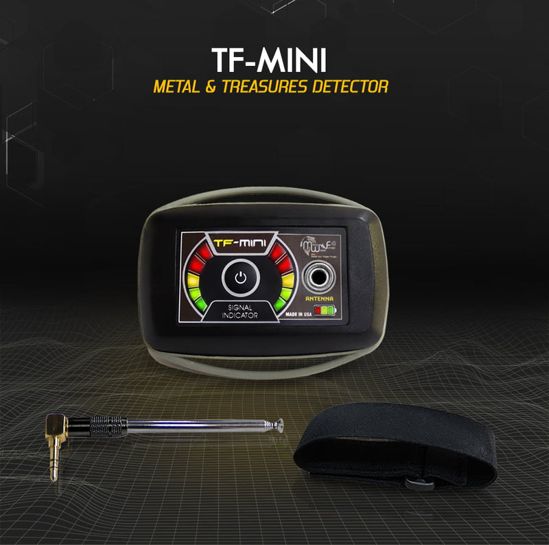 MWF TF MINI Precious Metal Detector Watch featuring nano tech innovation, compact design, and gold detection capabilities.