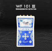 MWF WF 101 III advanced long-range locator system showing device with display screen and control buttons.