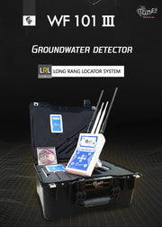 MWF WF 101 III advanced long-range locator system with display and control panel for metal detection and treasure hunting.