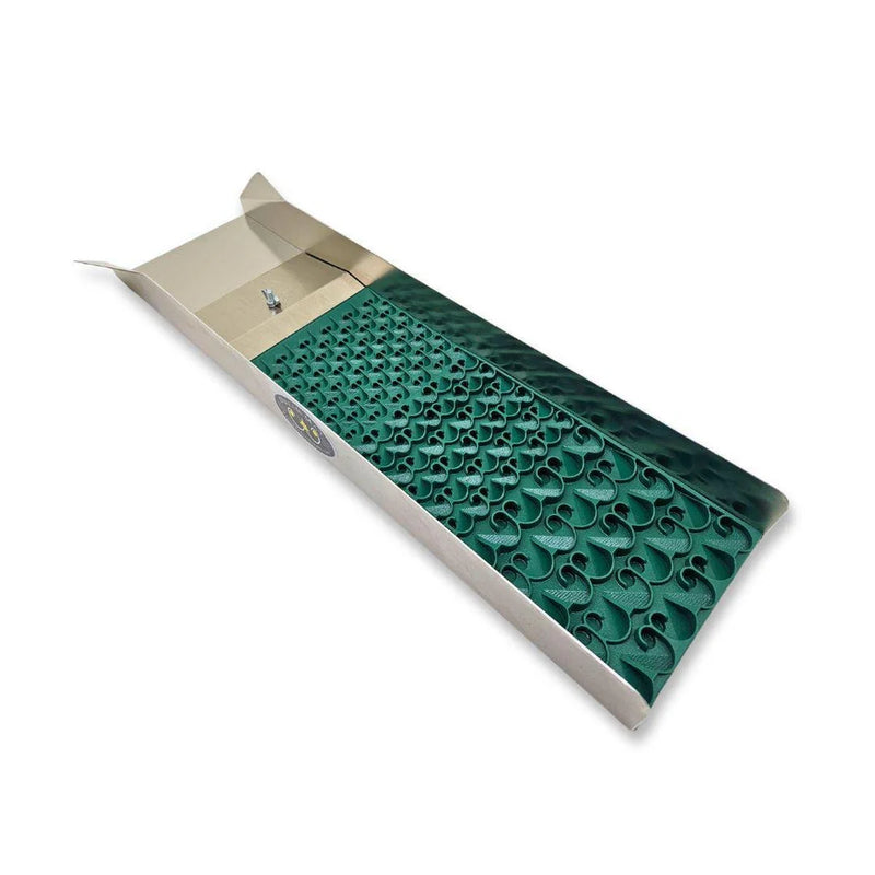 Prospector Dream 6x24 Trek Sluice Box with Dream Mat for gold prospecting, featuring a rugged metal construction and adjustable sluice.