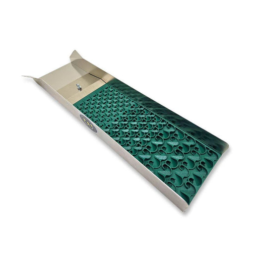 Prospector Dream 6x24 Trek Sluice Box with Dream Mat for gold prospecting, featuring a rugged metal construction and adjustable sluice.