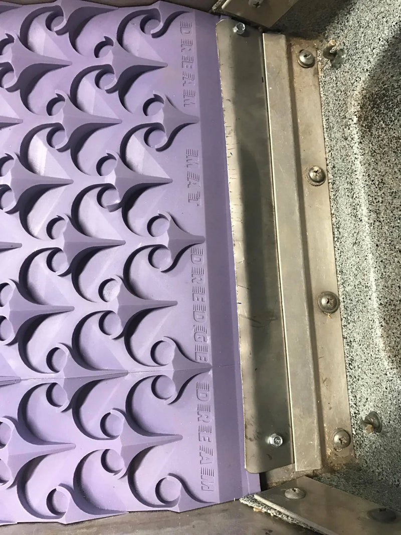 Prospector Dream 18x48 gold dredge dream mat for gold mining equipment, showing the textured gold recovery surface in a close-up view.