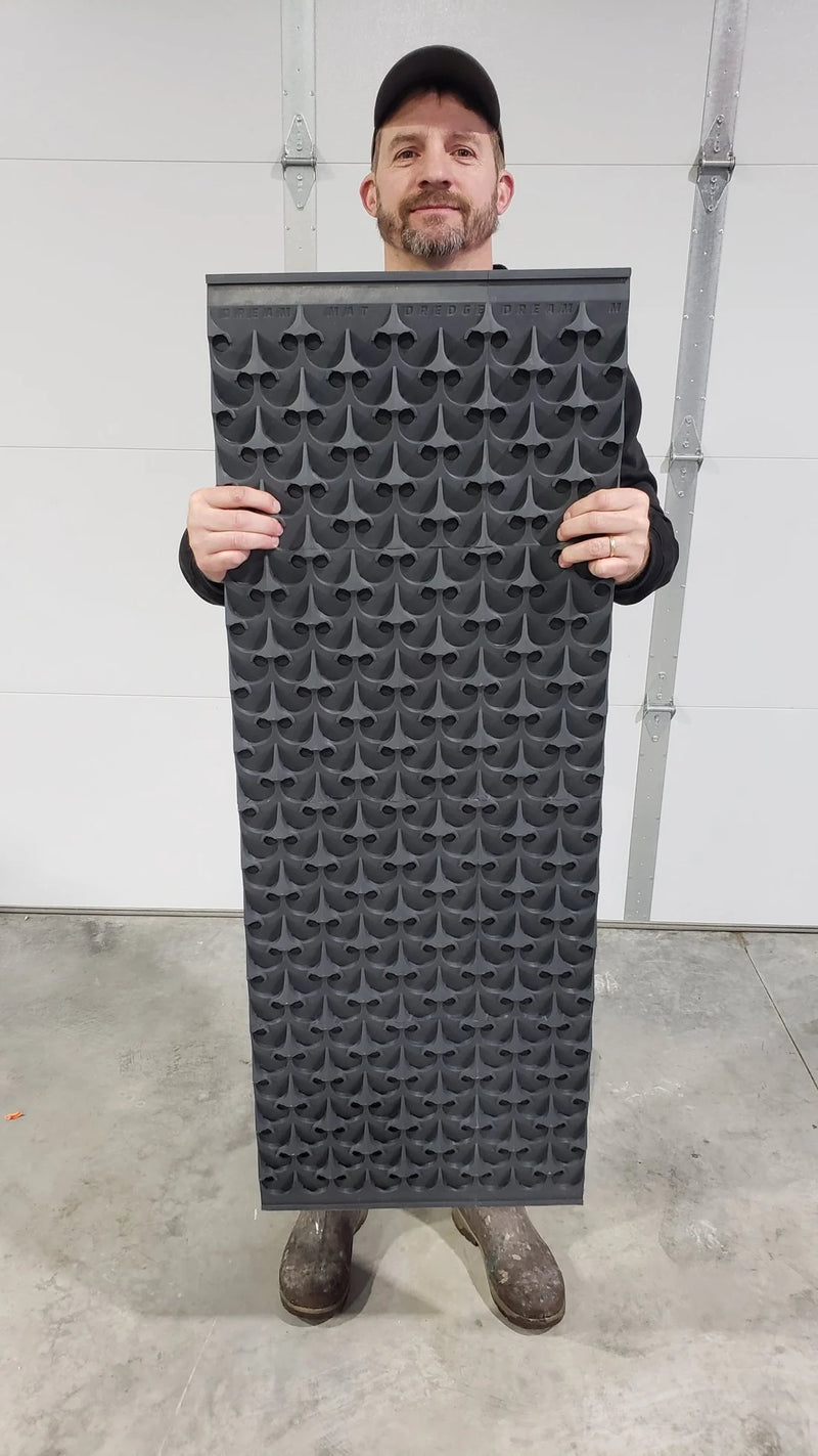 Prospector Dream 18x48 gold dredge dream mat for gold mining equipment, showing the textured mat surface used in gold prospecting.