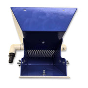 Prospector Dream 6-inch highbanker hopper for sluice box gold mining equipment, showing metal construction with feed tray and adjustable legs.