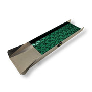 Prospector Dream 10x47 sluice box with dream mat for gold prospecting, showing a compact gold recovery sluice in a natural setting.