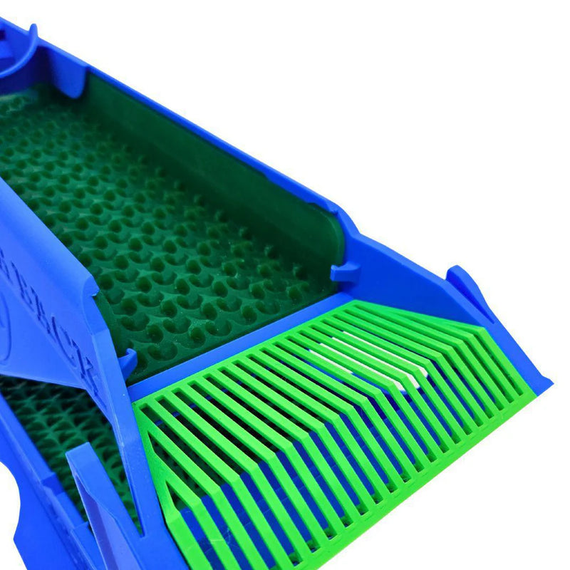 Prospector Dream Switchback Clean-Up Sluice Box Kit with Dream Mat for gold prospecting, featuring a compact sluice box and gold recovery mat.