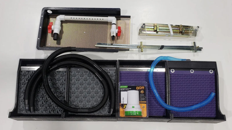 Prospector Dream Gold Cube Banker complete gold mining kit with dream mat, compact gold recovery equipment for prospecting and panning.