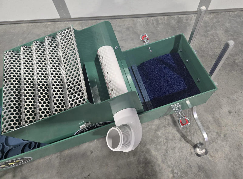 Prospector Dream Prospectors Dream 8x42 Speed Banker unclassified power sluice with Dream Mat for gold mining, showing the equipment and mat.