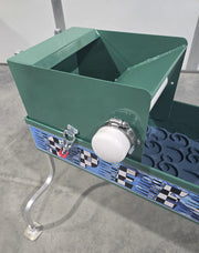 Prospector Dream 8x42 Speed Banker Power Sluice with Dream Mat for gold mining, featuring unclassified riffles and gold recovery components