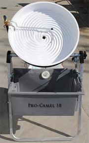Pro Camel 18 gold mining pan from Camel Mining, featuring durable construction and a wide, flat surface for efficient gold recovery.