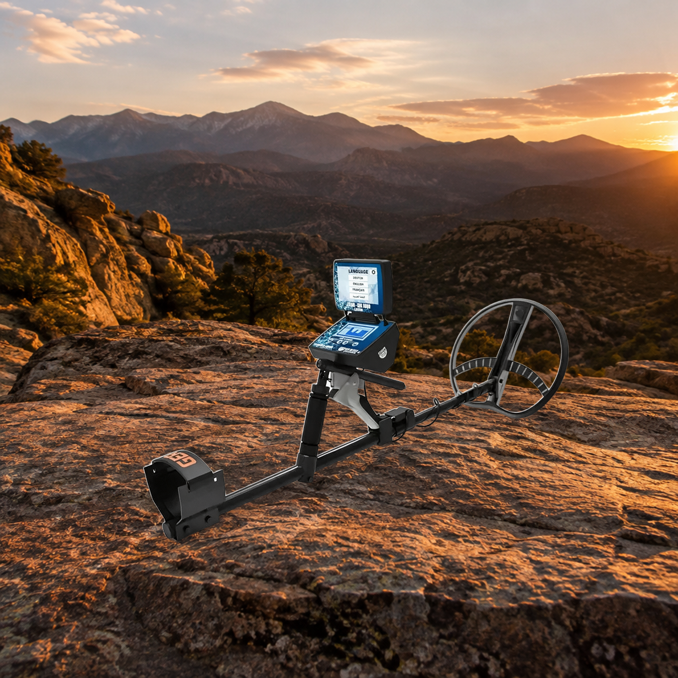 GER Detect Titan GER 1000 on a golden-hour ridge