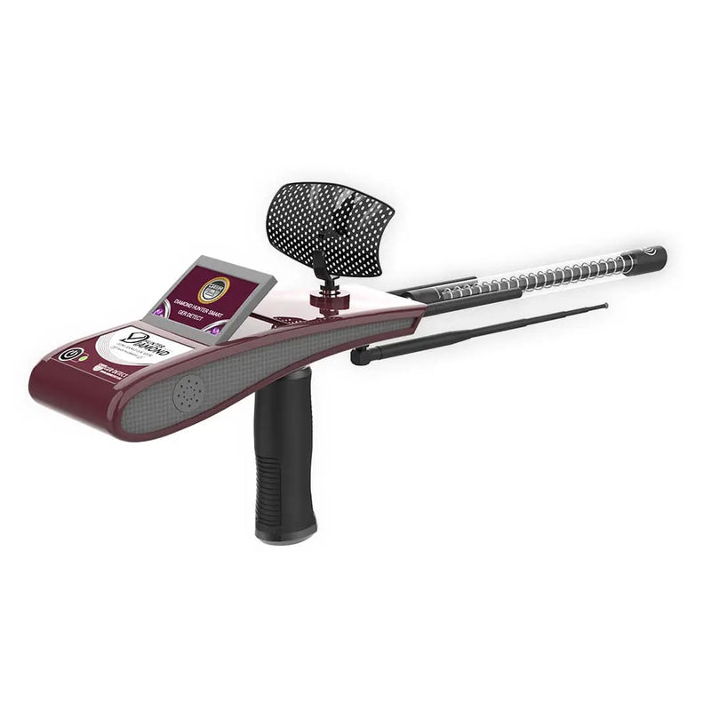 UIG Diamond Hunter smart device detecting gemstones and diamonds with a digital interface and handheld design.
