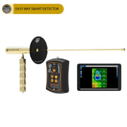 UIG Easy Way smart device for detecting metals and cavities, featuring a sleek metal construction and digital display screen.