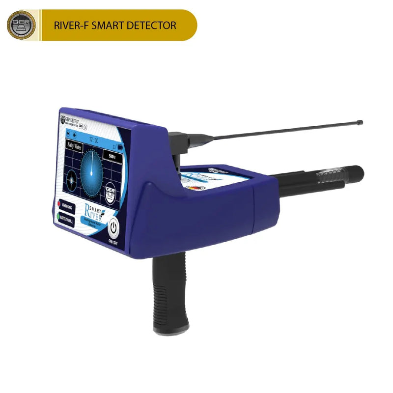 UIG River-F Smart Device water finder showing its compact design and digital display for long-range water detection.