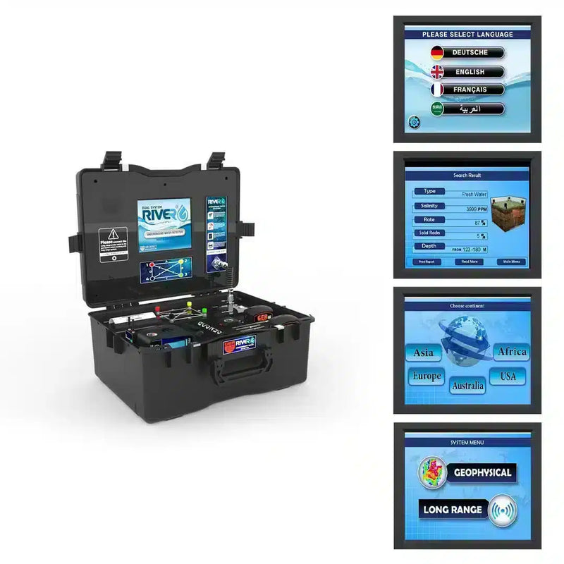 UIG River-G 3 Systems underground water detector with sensors for detecting underground water sources.