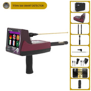 UIG Titan 500 smart device with gold, metals, gemstones, and diamond detector, featuring a sleek design and digital display.