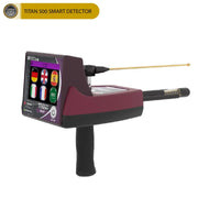 UIG Titan 500 smart device with gold, metals, gemstones, and diamond detection capabilities, featuring a sleek gold design and digital display.