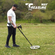 UIG Treasure Way Detector handheld metal detector with adjustable sensitivity for treasure hunting and security scanning.