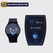UIG Watch Detector 3D Imaging System showcasing the device with its detection screen and control panel for security screening.