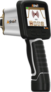 Vertex Adroit long-range gold detector with control box and search coil for metal detection and gold hunting.