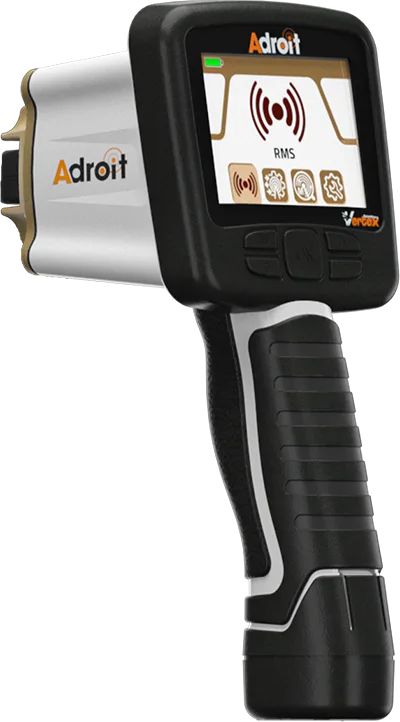 Vertex Adroit long-range gold detector with control box and search coil for metal detection and gold hunting.