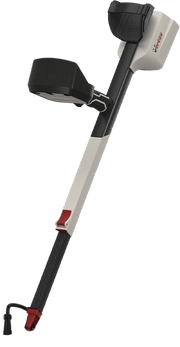 Vertex Quantum VX900 Gold metal detector with gold search coil and control panel, designed for gold prospecting and treasure hunting.