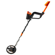 Vevor waterproof disc metal detector with LCD display, suitable for underwater and underground treasure hunting, includes headphones.