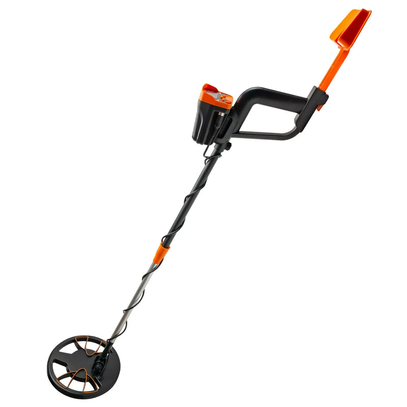 Vevor waterproof disc metal detector with LCD display, suitable for underwater and underground treasure hunting, includes headphones.