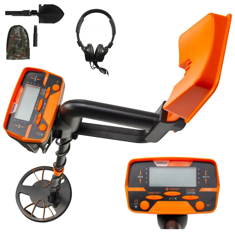 Vevor waterproof disc metal detector with LCD display, suitable for underwater and underground treasure hunting, for adults and children
